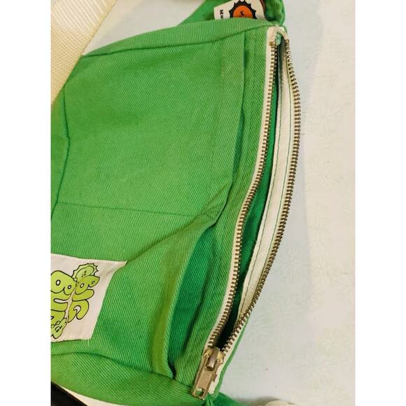 Big Bud Press Hip Fanny Pack Bum Crossbody Green Canvas Made in LA - Picture 8 of 8